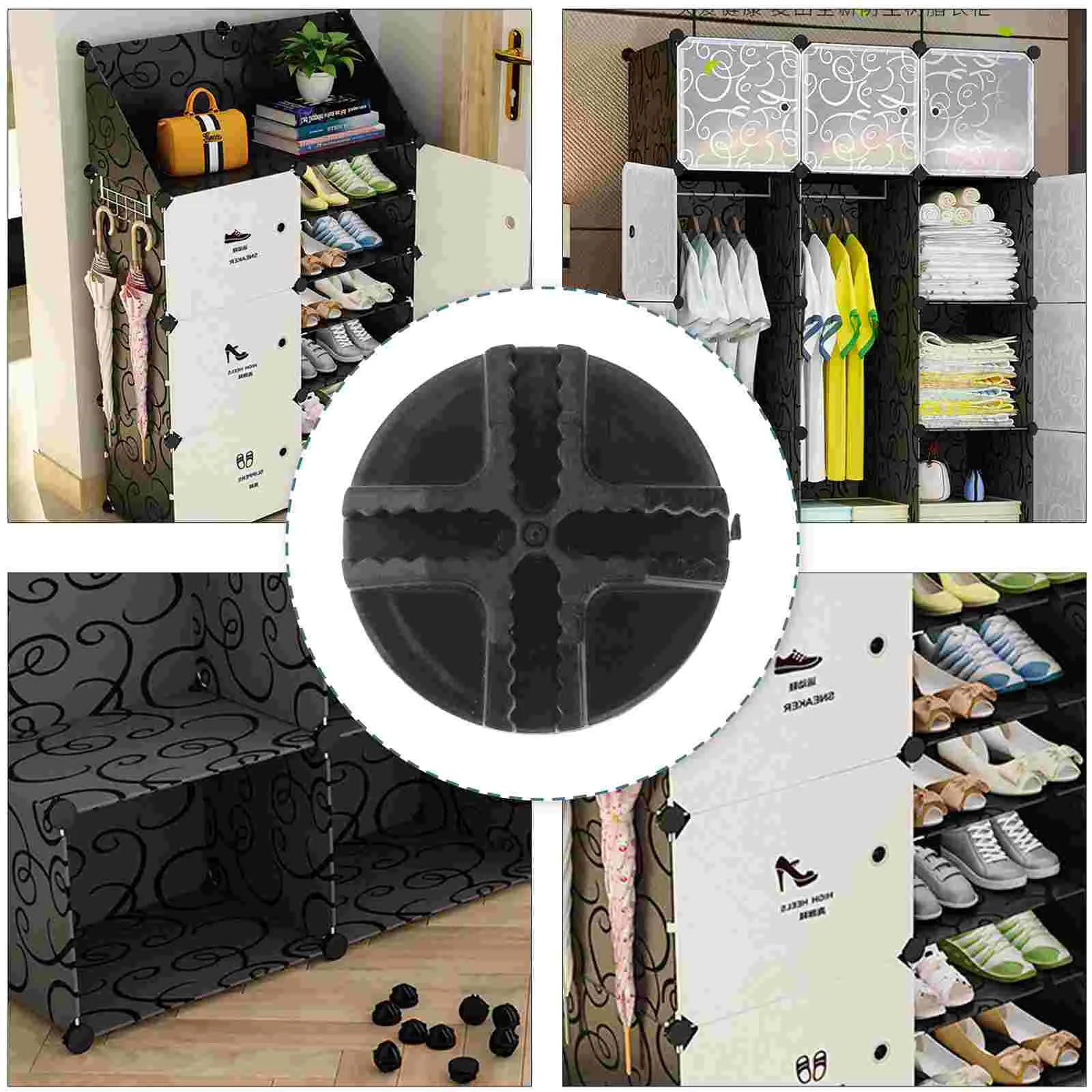 20 Pcs Storage Shelves Plastic Wire Connectors For Interlocking Wire Cubes Connector Modular Organizer Closet Child