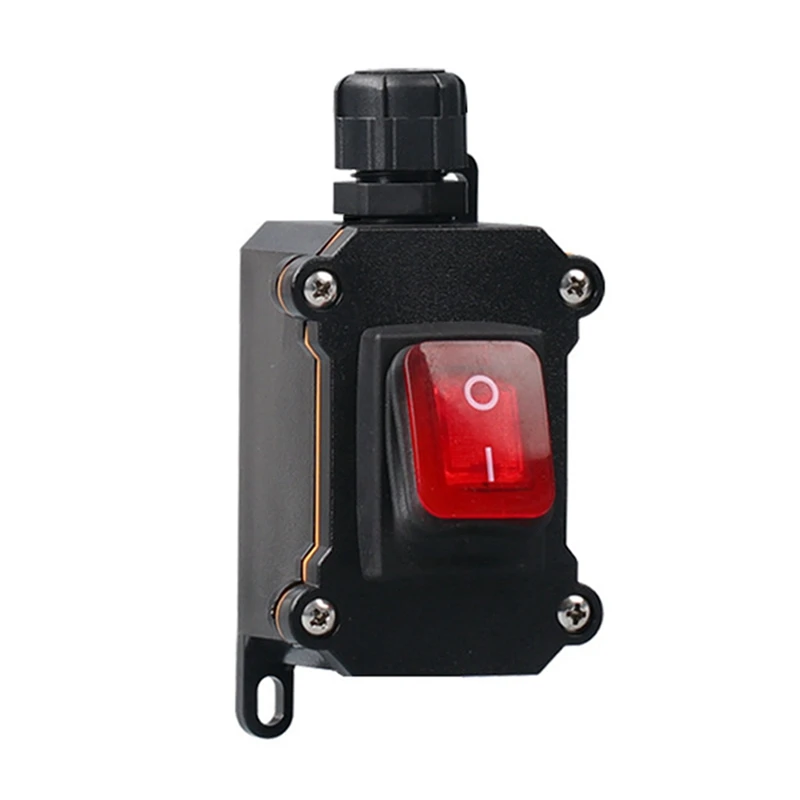 220V Boat Rocker Switch IP68 Waterproof High Current Power With LED Light Power Button On/OFF