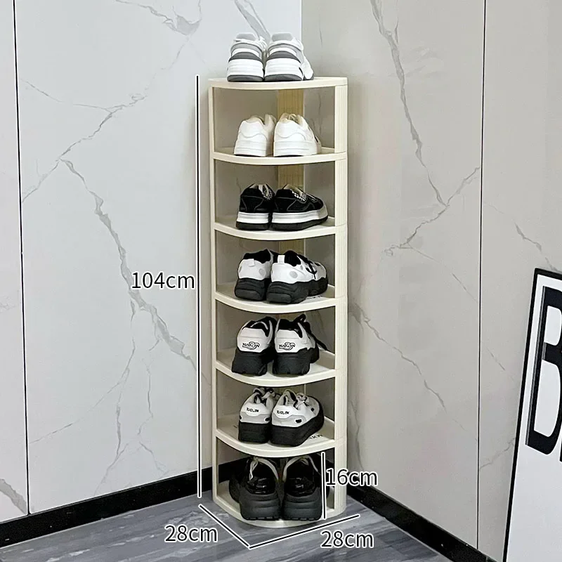 رف الأحذية المنزلية الضيقة متعددة المستويات مدخل الفضاء المقاطعي تخزين الأحذية قطعة أثرية تأجير غرفة خزانة الأحذية الرف