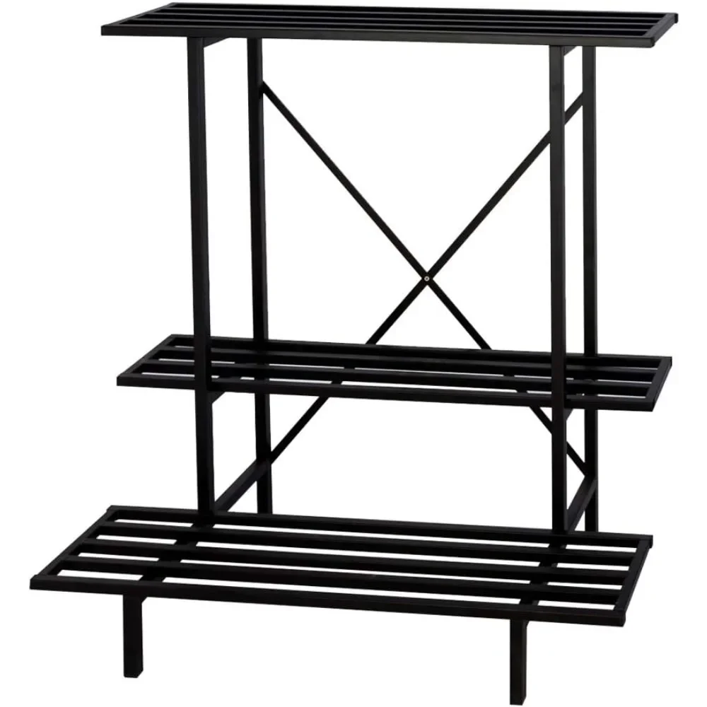 3 Tier Plant Stand Space-Saving Heavy Duty Plant Holder for Balcony, Home