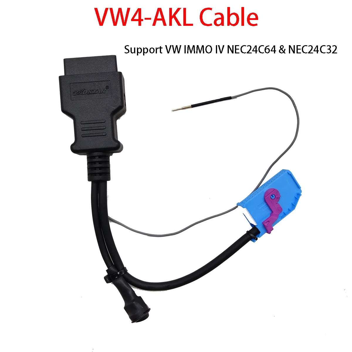 

For VW4-AKL Cable For VW IMMO IV NEC24C64 and NEC24C32 Support Key Master Work with Key Master G3 Key Master DP Plus