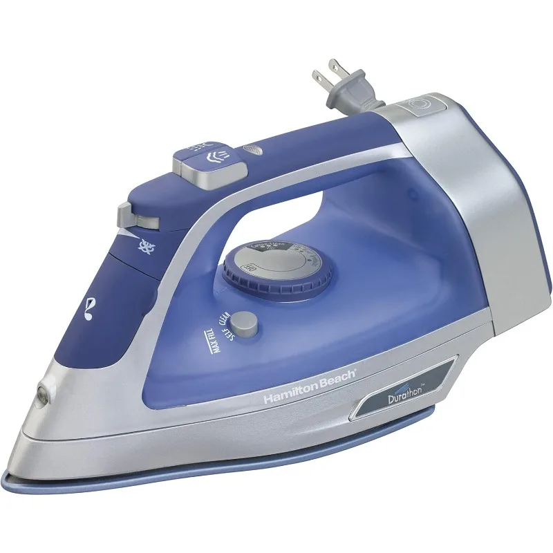 Steam Iron & Vertical Steamer with Scratch-Resistant Soleplate, 3-Way Auto Shutoff, Anti-Drip, 8' Retractable Cord, 1500 Watts