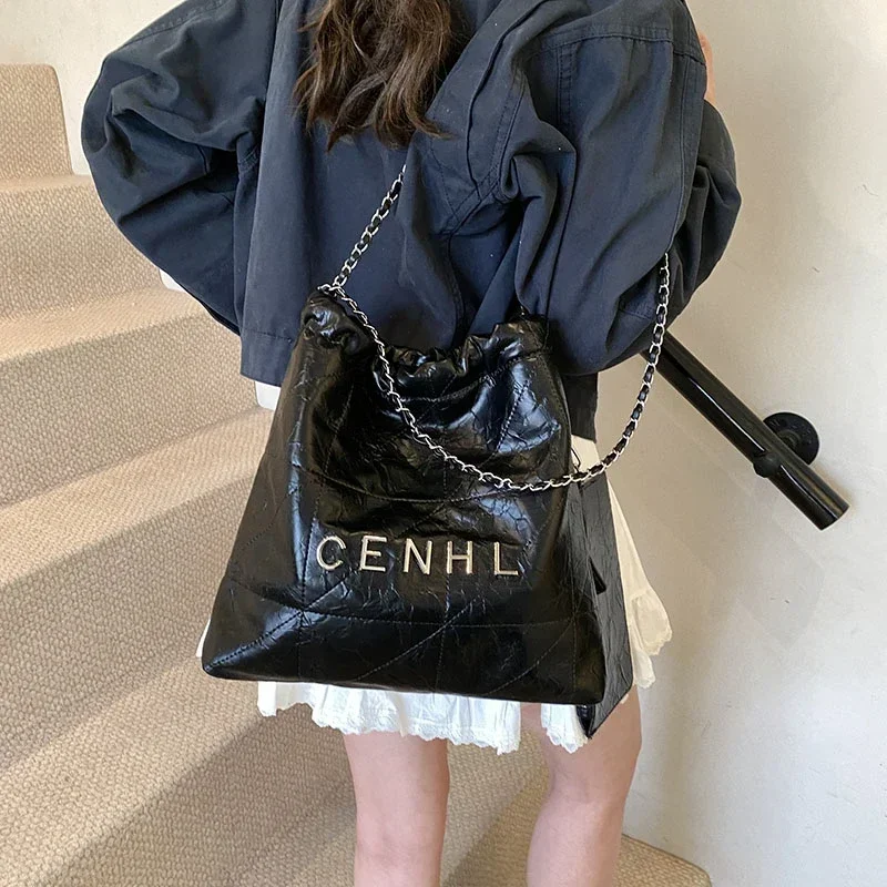 

High-Quality Leather Commuter Crossbody Bag - Parisian Vintage Design With Unique Letter Logo & Spacious Interior