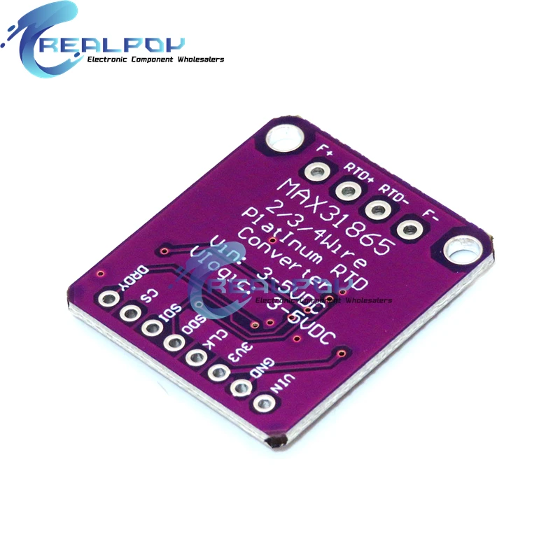 MAX31865 Temperature Sensor Module GY-MAX31865 RTD Digital Conversion Module Electronic DIY Board PT100-PT1000 for Arduino