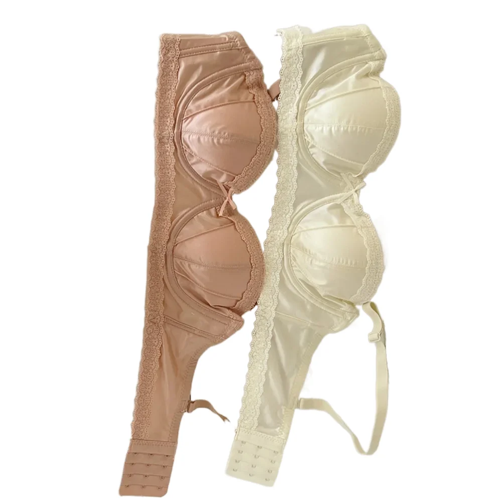 KUCLUT New Soft Soft Underwire Underwear Anti-sagging Simple Steel Rimmed Bra Glamour Anti-droop Bras Women