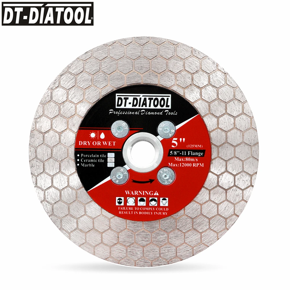 DIATOOL 1pc Diamond Cutting Disc Hexgon Double Sided 4.5/5\