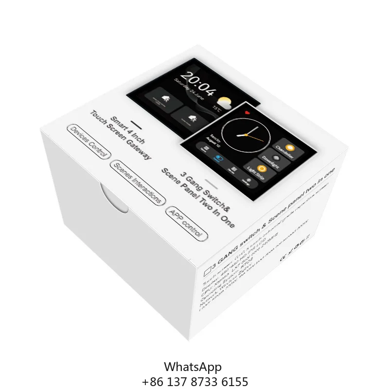 Tuya 4 Inch Smart Central Controller With Touch Screen Zigbee Technology Smart Linkage Function-the First Of Its Kind