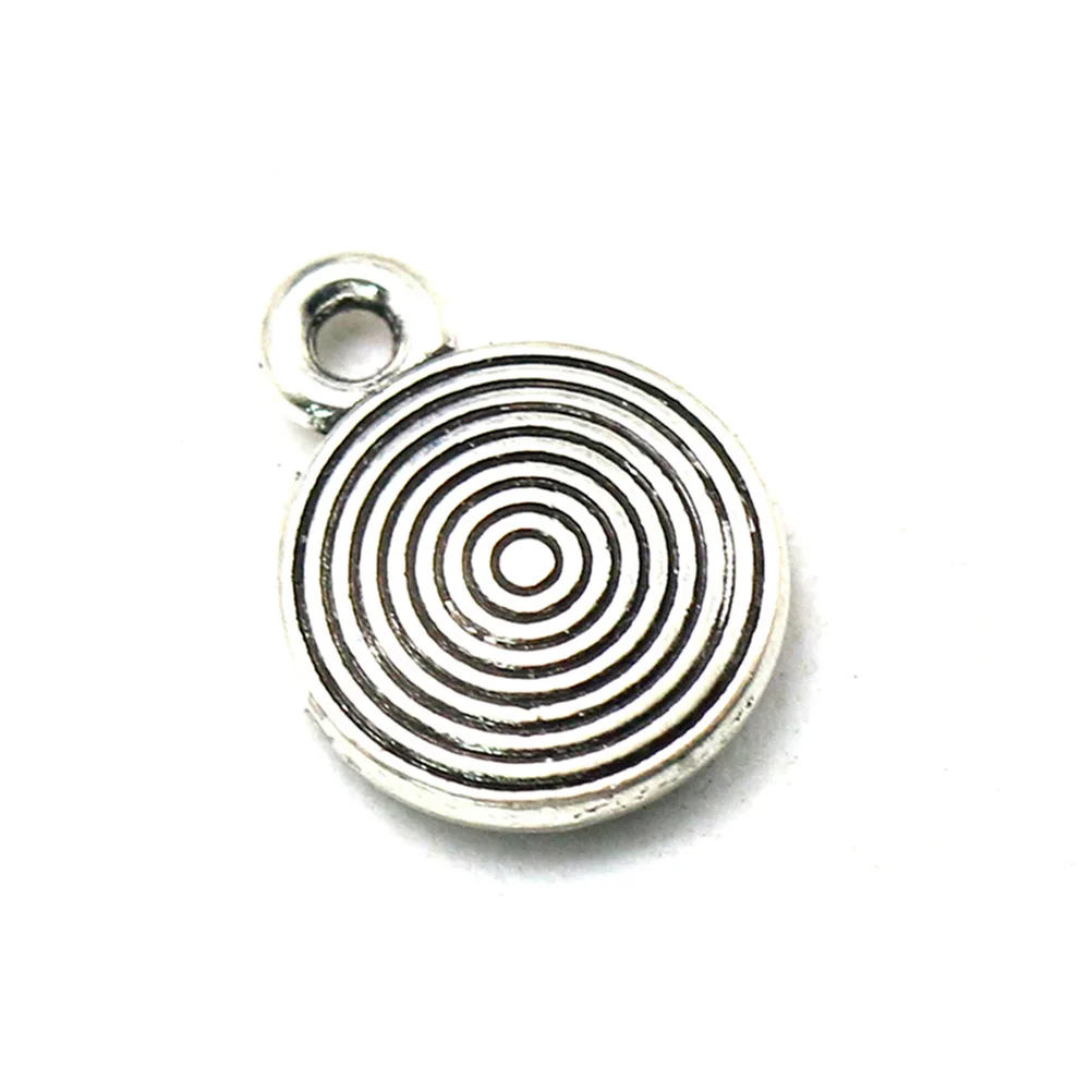 

50Pcs Maze Shape Alloy Pendant Charms Simple Design DIY Jewelry Making Necklace Bracelet Keychain Accessories DIY Pendant Charms