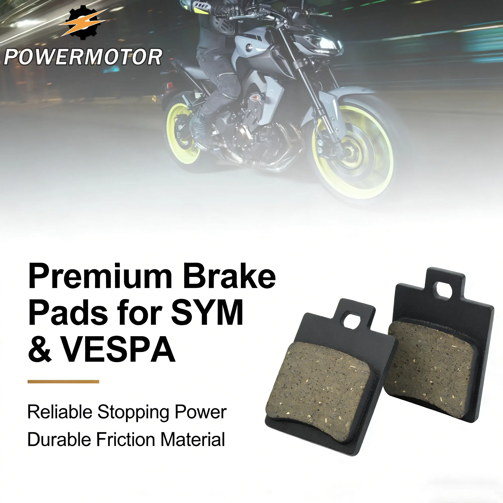 

Scooter Motorcycle Front & Rear Brake Pad Modified For SYM Symphony S 50 SR50 S125 For VESPA ET4 125 LX50 S50 Sport LX125 LX150