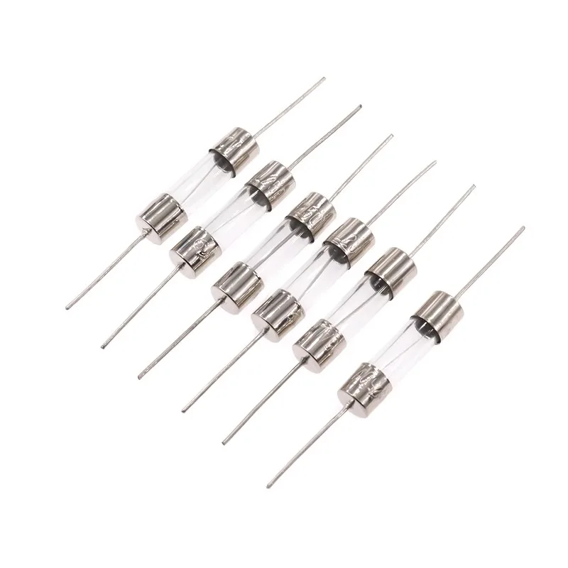 10PCS 5*20mm Axial Glass Fuse Fast Blow 250V With Lead Wire 5*20 F 0.5A/1A/2A/3A/3.15A/4A/5A/6.3A/8A/10A/12A/15A The fuse tube