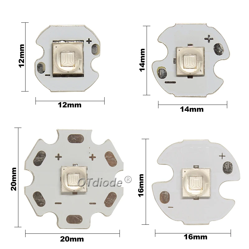 10W 5050 XML UV LED Beads XML2 SMD Chip Purple 3-3.7V 385nm 395nm 400nm Bead Diode Flashlight Part Accessory Printer Curing