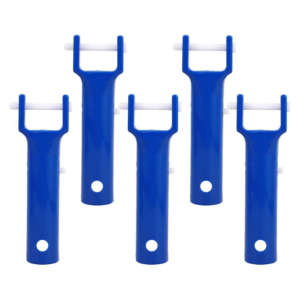 

5pcs Pool Cleaning Accessories Durable V Shaped Clip Connector Plastic Handle Replacement Parts Pool Maintenance Tools