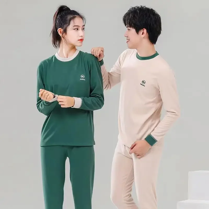 Teens Pajamas Winter Warm Thermal Underwear Big Kids Clothes Sets Children Boys Sleepwear Pajamas For Girls 8 10 12 14 16 Years