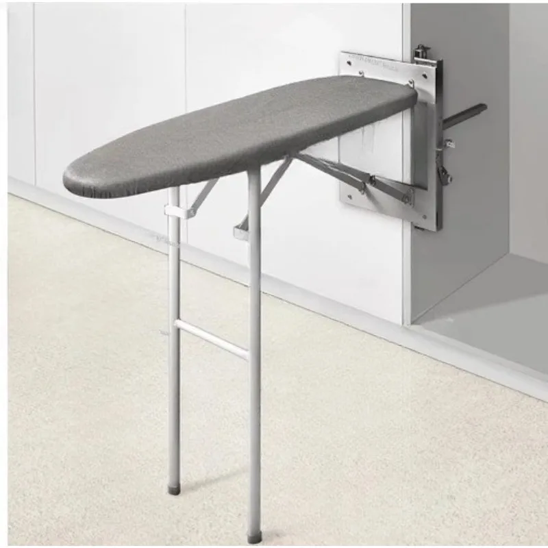 Hidden Ironing Board Wall Mounted Folding Ironing Board with 180 Degree Rotation Cushioning