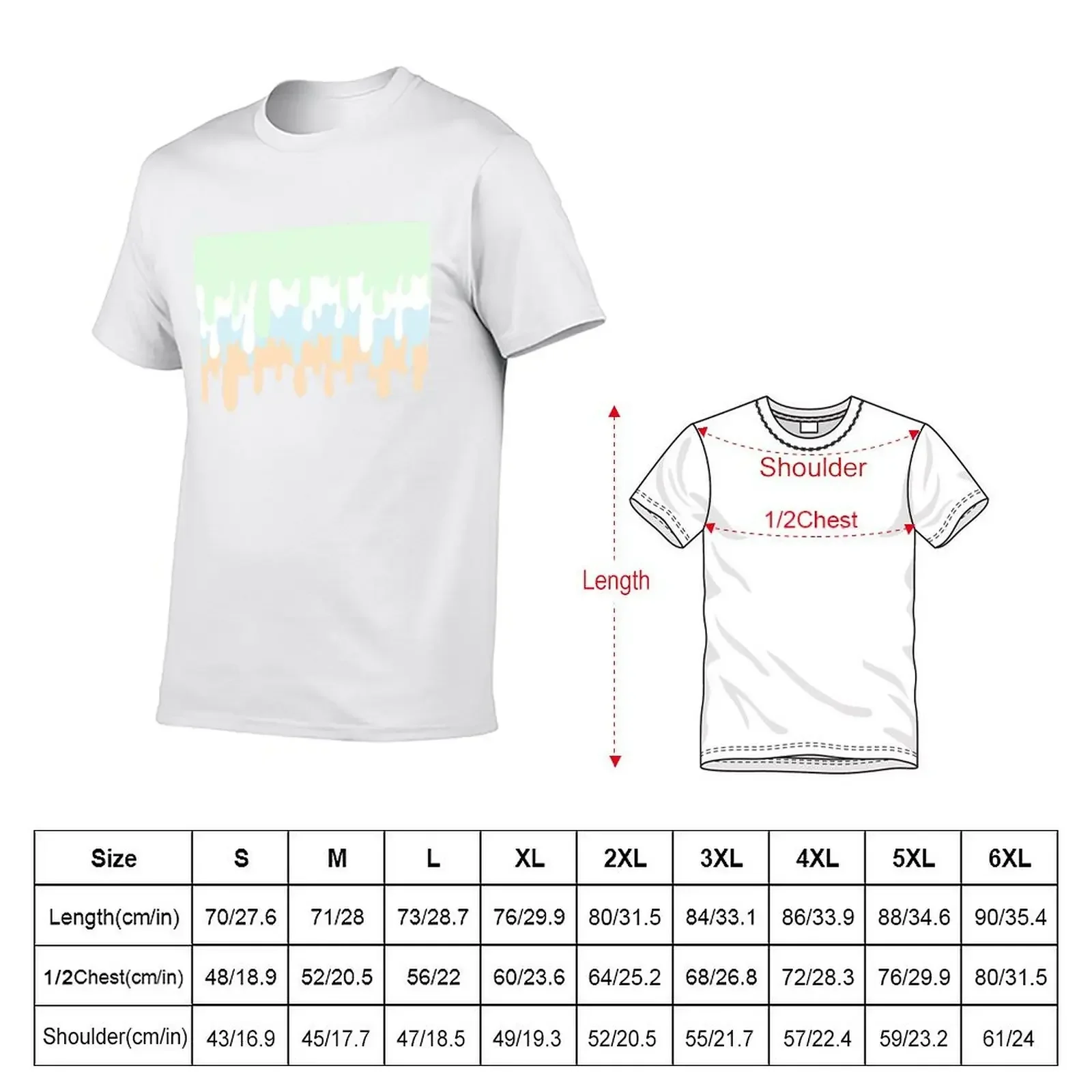 Sherbet Drip T-Shirt rapper graphic tees cute clothes mens t shirts top quality