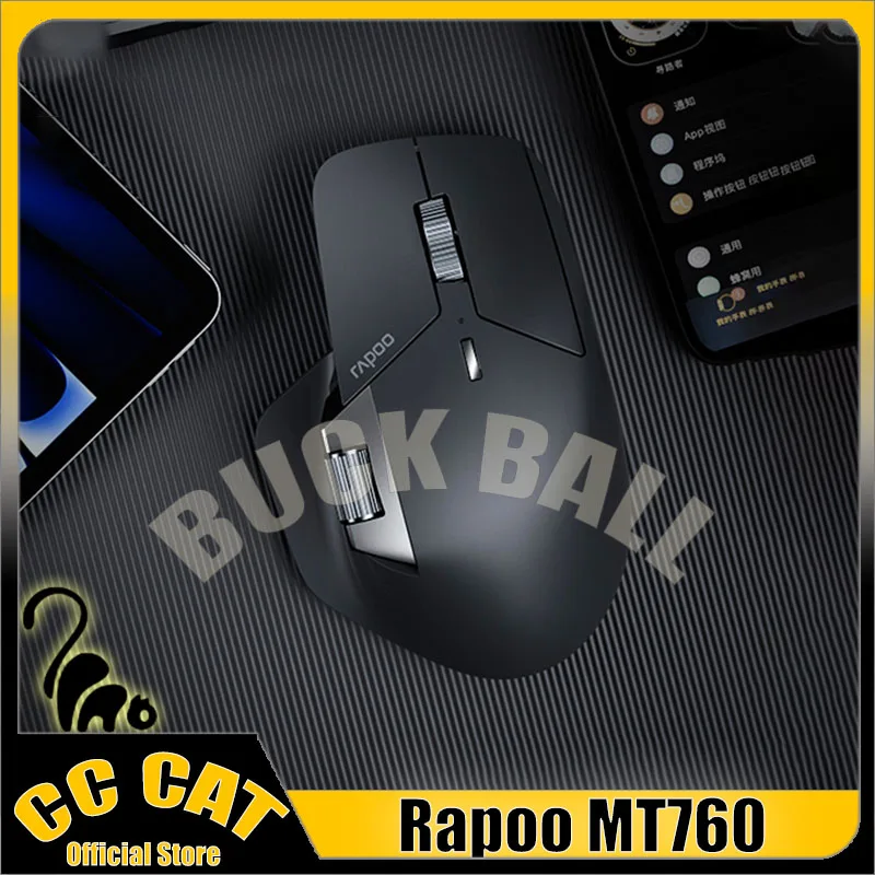 

Rapoo MT760 Gamer Mouse Bluetooth Wireless Mouse MT760 Mini Mouse 3Mode Lightweight Gaming Mice Low Delay Office E-sport Mouses