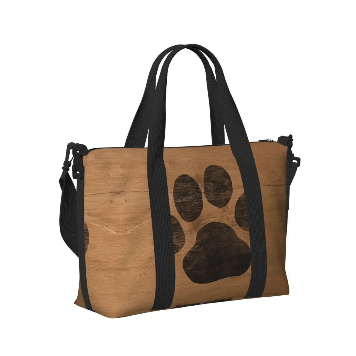 

Dog Or Cat Paw Print Beach Travel Bag Large Capacity Tote Bags for Gym Yoga Women Shopping Duffle Shoulder Bag