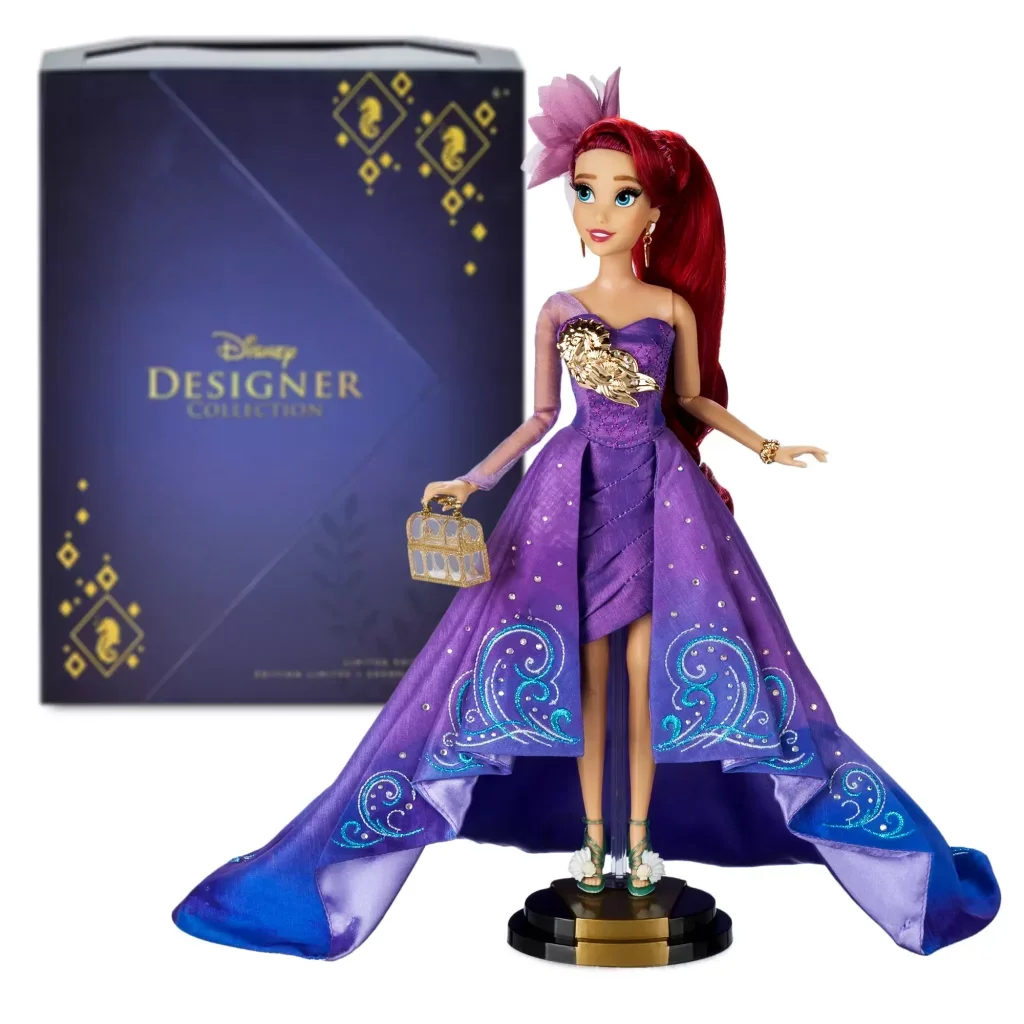 Disney-Muñeca de edición limitada de Ariel Ultimate Princess, modelo clásico de sirenita, juguetes para niñas, regalos de colección de diseñador