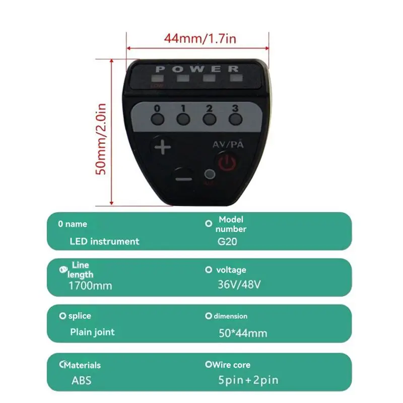 A20F-Three Mode Ebike Sine Wave Controller 22A With Speed Limit Function G20 LCD Display Electric Bike Part