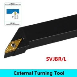 LIHAOPING SVJBR1212 SVJBR1616 SVJBR2020 SVJBR2525 External Turning Tools Holder SVJBR SVJBL CNC Lathe Cutter Machine Insert VBMT