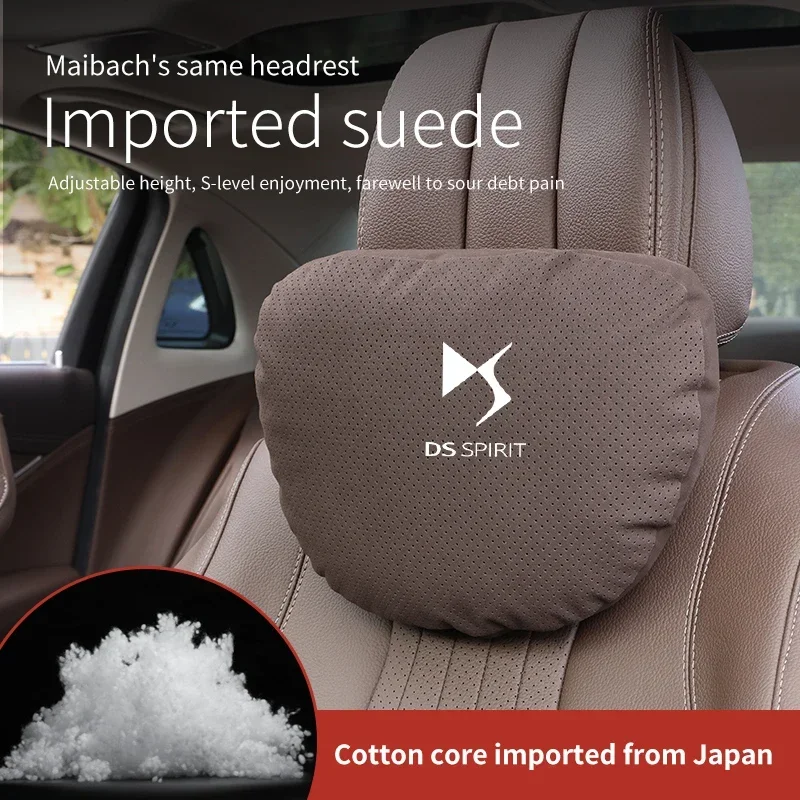 

For DS DS3 DS4 DS5 DS5LS DS6 DS7 DS9 DS 4S Car Headrest Neck Support Seat Lumbar cushion Breathable Soft Neck Pillow Accessories