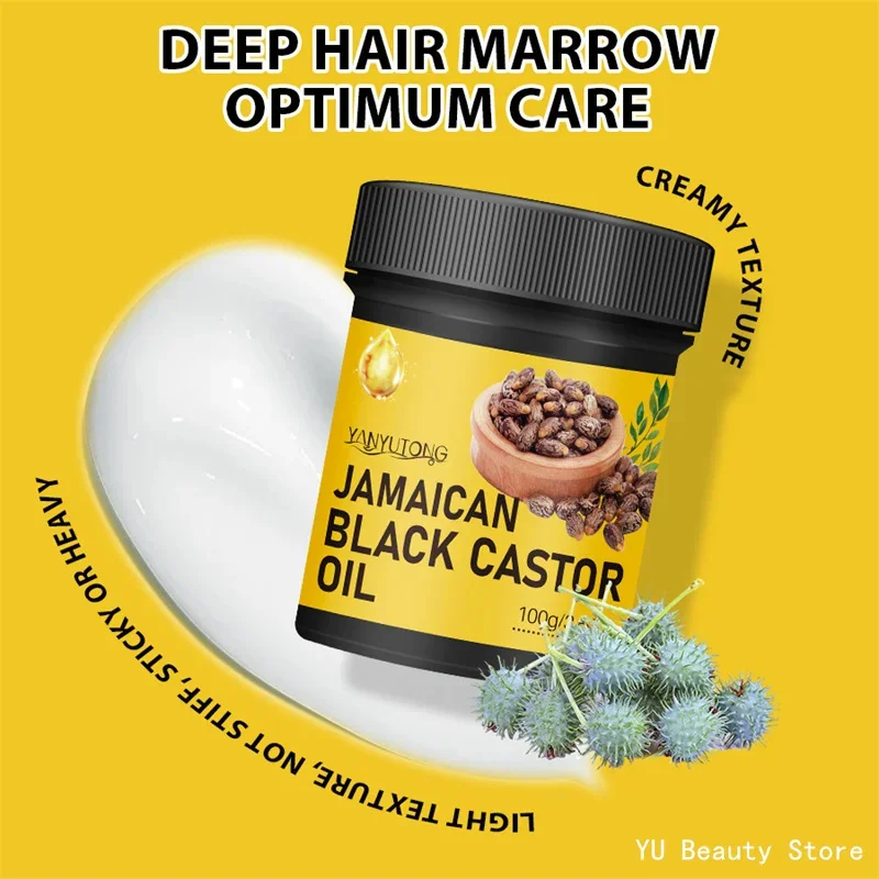 Black Castor Oil Hair Mask For Damaged Hair Treatment Keratin 5 Seconds Repairing Frizzy Smooth Nourish Straightening Care Cream