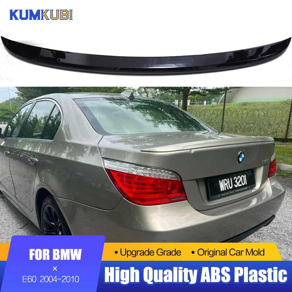 Rear Trunk Lid Car Spoiler Wings Tuning Part Accessories For BMW 5 Series M5 E60 520 525 528 2004 05 06 07 08 09 10 Glossy Black