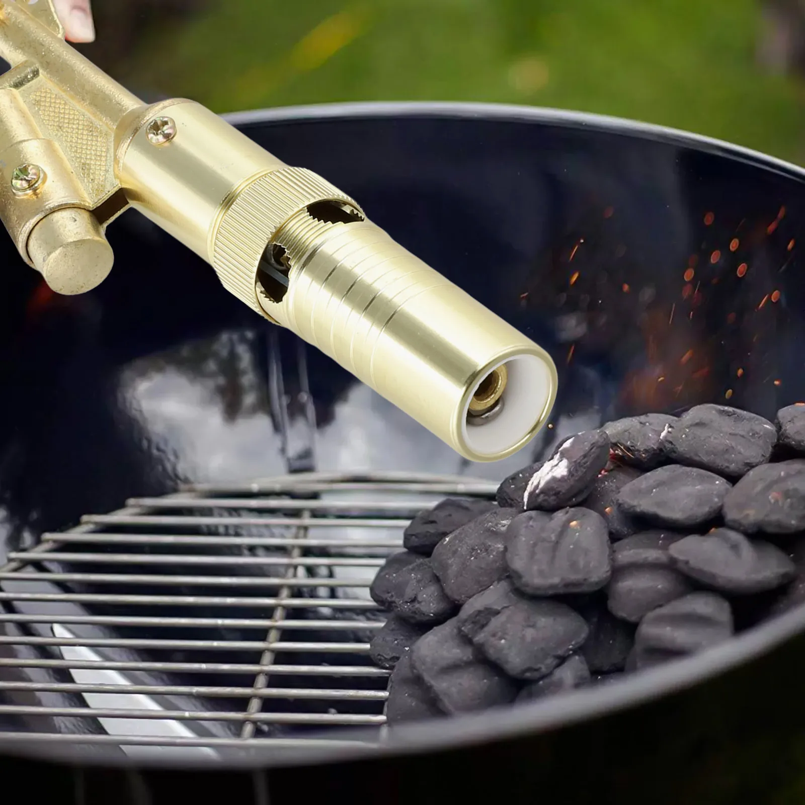 1pc High-Performance  Butane Gas Blow Torch For BBQ  Welding Cooking Outdoor Camping BBQ Portable  Soldering Gas Torch Heat