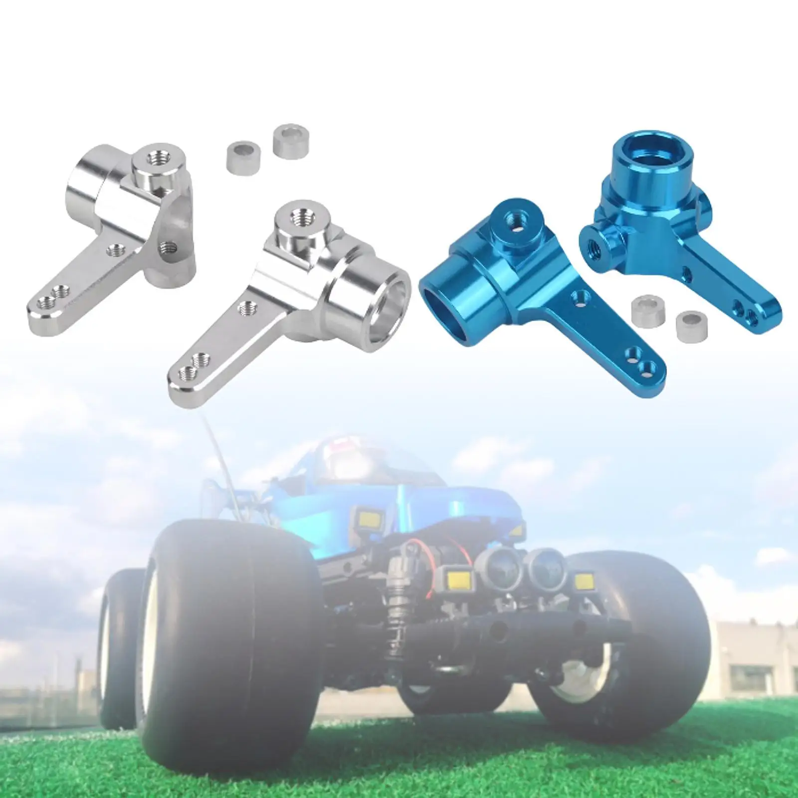 

2Pcs 1/10 RC Front Steering Knuckle DIY Accs Heavy Duty for Gf02 M-03 M-03L