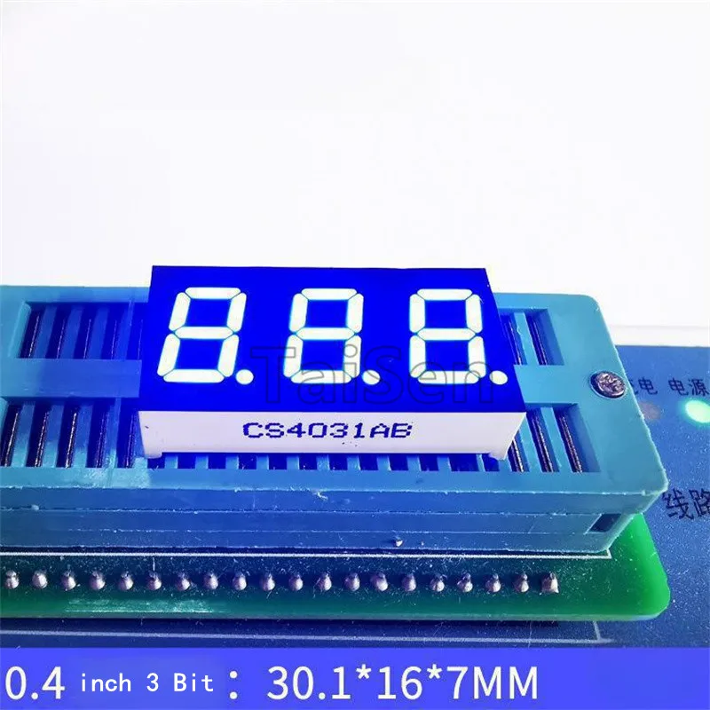 10pcs 0.4Inch 4 digit Digital tube Common Anode Cathode Blue 2 3 4 Bit digital Tube high-brightness Blue LED Display 7 segment