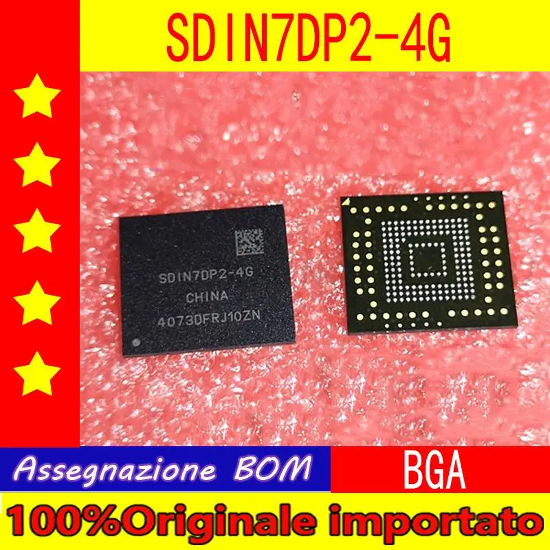   SDIN7DP2-4G  SDIN7DP2-8G  BGA   EMMC 4G 8G memory chip  SDIN7DP2