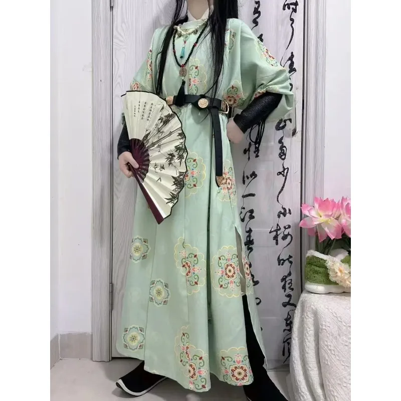 

Teen Tang-made aristocratic crew neck robe, the same knight Hanfu for men and women, ancient style, stage performance suit