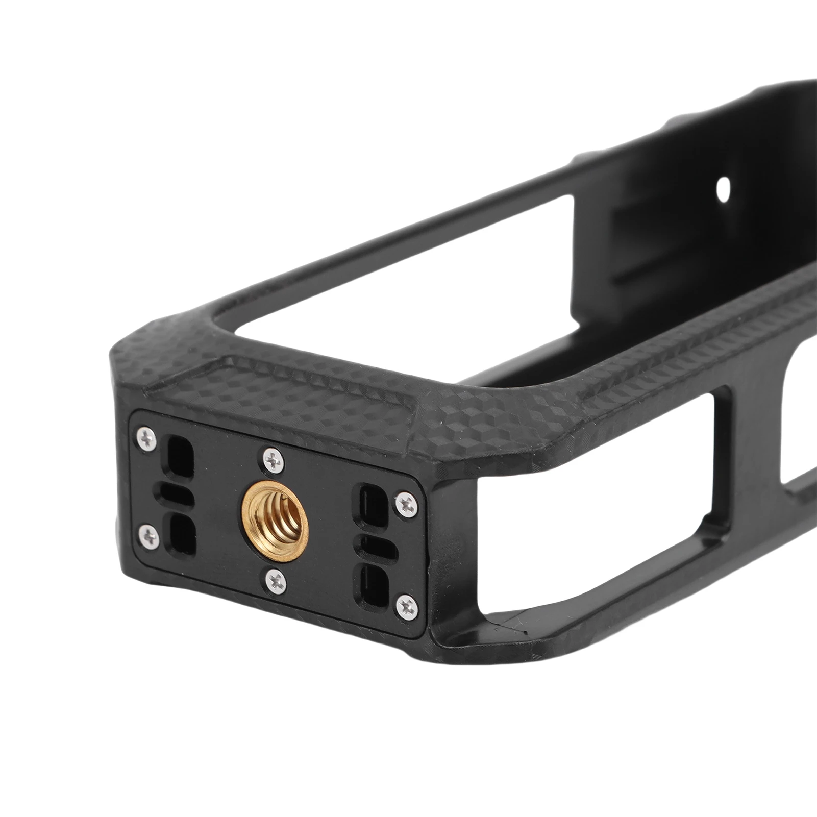 Action Camera Protective Cage ABS Shockproof Camera Protective Housing Case Secure Lock with 1/4 Inch Screw Hole for Microphone