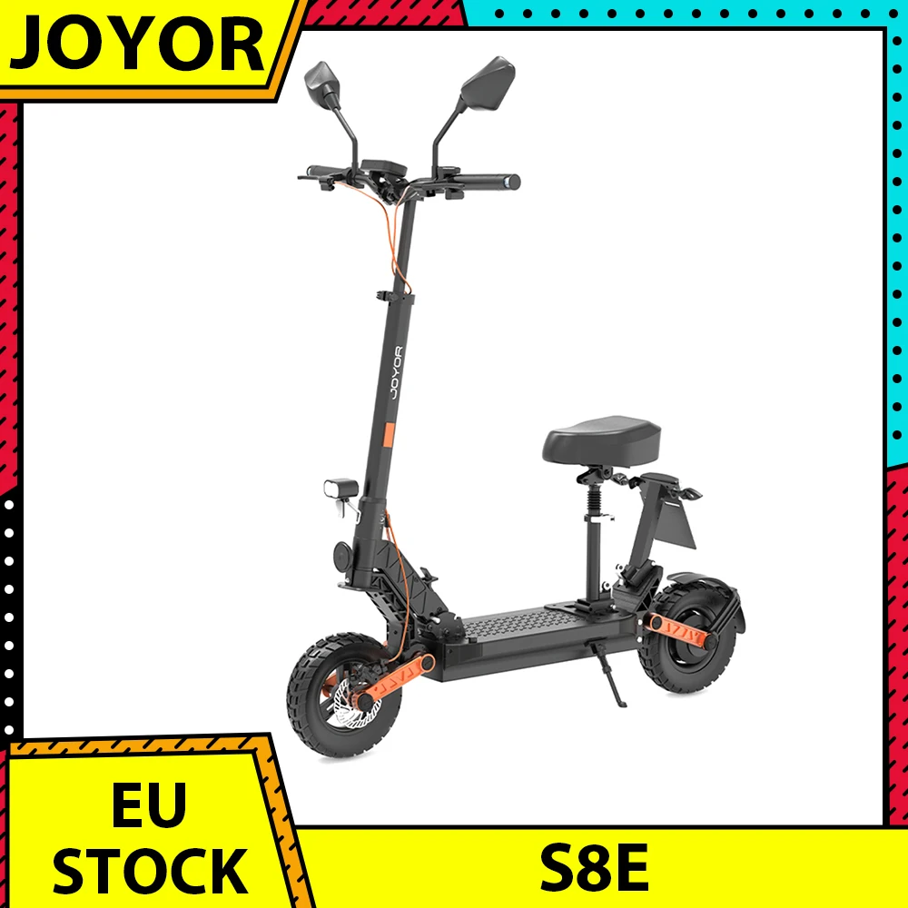 JOYOR S8E Electric Scooter, 800W Motor, 48V 26AH Battery, 10 Inch Tires, 45km/h Max Speed, 80km Range, Front & Rear Disc Brake