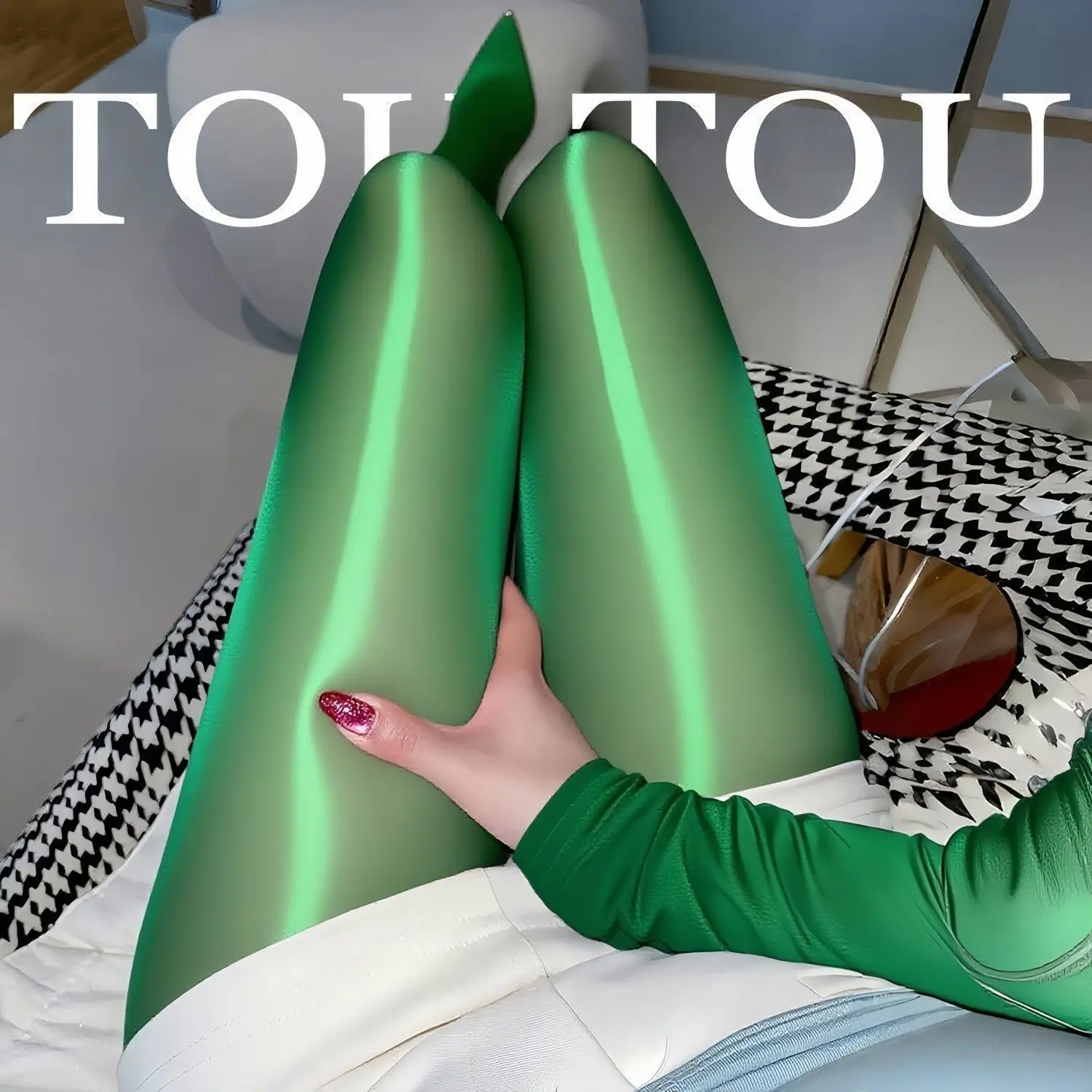 

8D глянцевые колготки с высокой талией, прозрачные эластичные сексуальные леггинсы, колготки