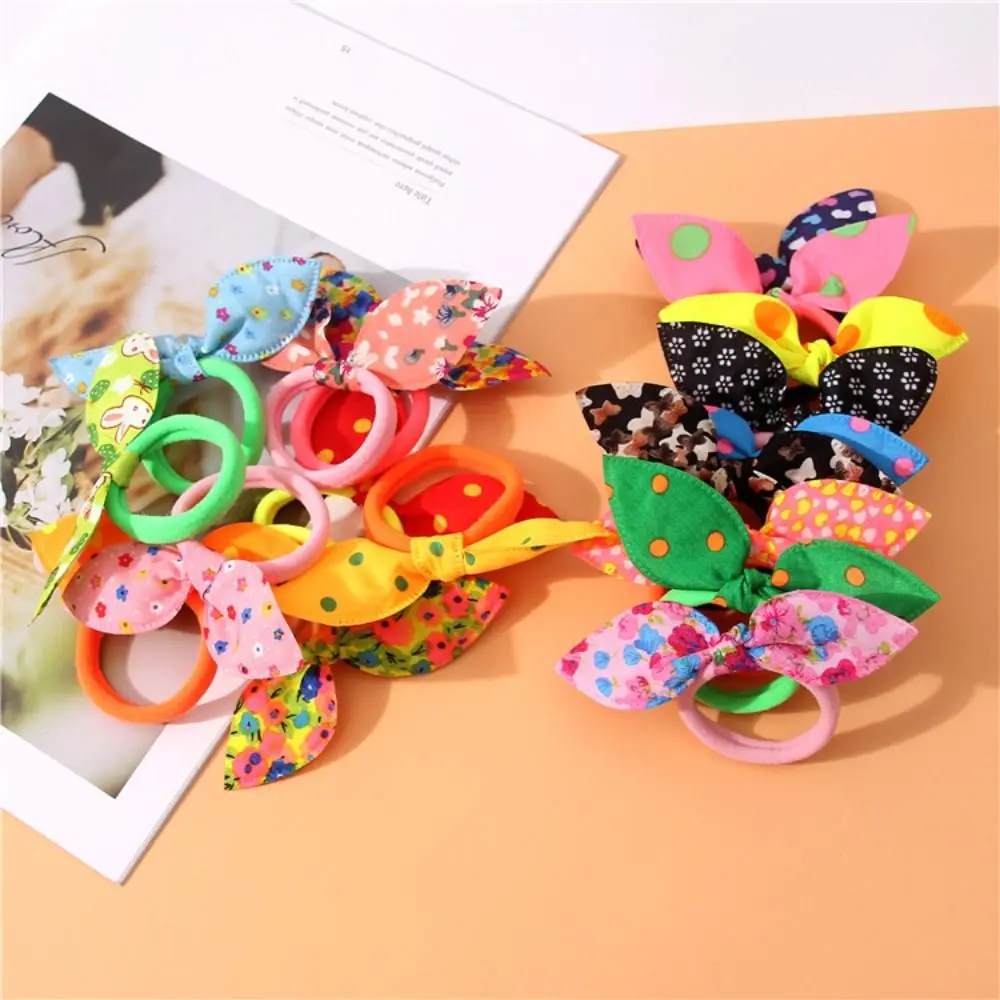 1/10PCS Headbands Elastic Hair Bands Lovely Hair Accessories Head Dress Rubber Band Hairstyle Tool Bunny Ears Hair Ropes Girls