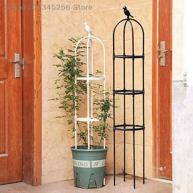 2/3 Floors Climbing Plant Trellis Garden Support Cages For Flowers Plants Frame DIY Stand