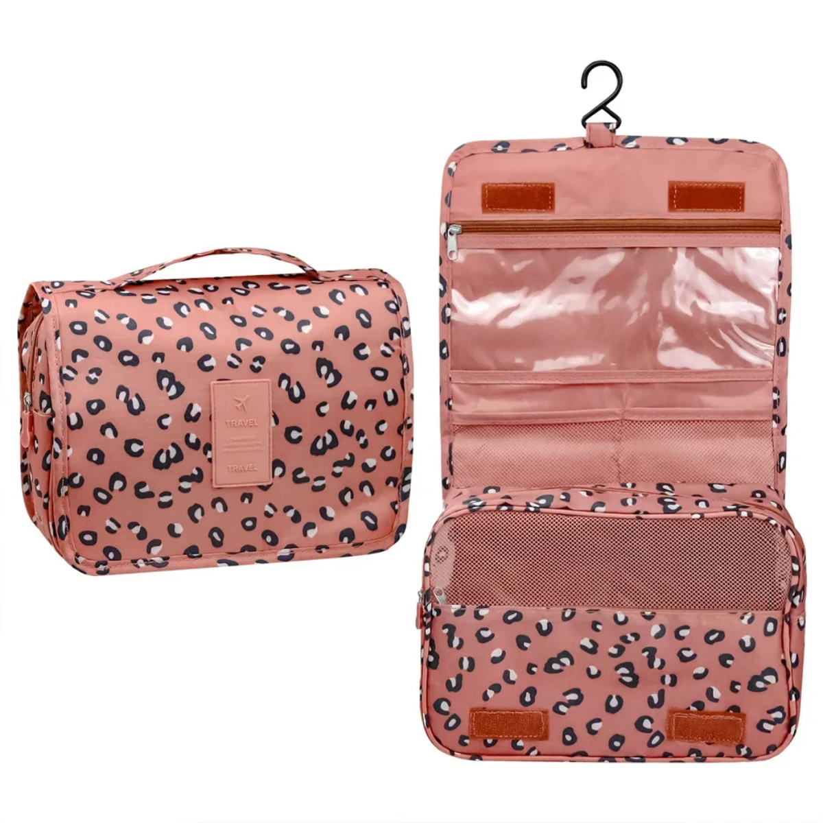 

Portable Travel Make Organizer Bag Hanging Cosmetic with Hook Women Toiletry Ladies Waterproof Pocket Bathroom