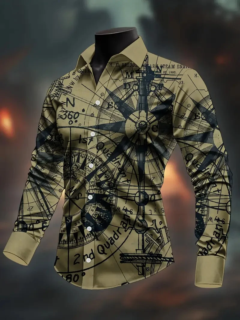 

Мужская рубашка с 3D музыкальными нотами и принтом, рубашка с длинным рукавом, костюм, повседневный комфорт, дизайнер уличной моды