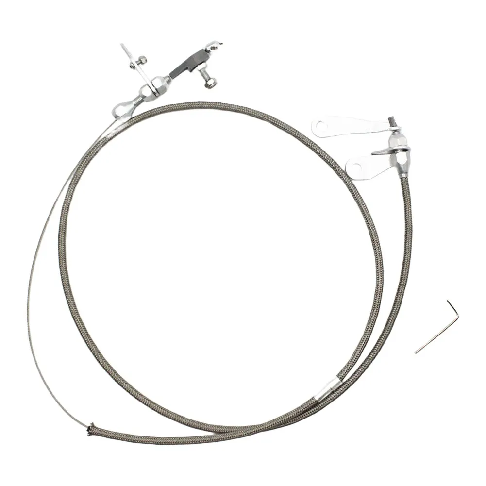 Car Throttle Cable Wire For Ford C-4 Stainless Kick Down Cable Transmission Kickdown Trans Stainless Steel Exterior Parts