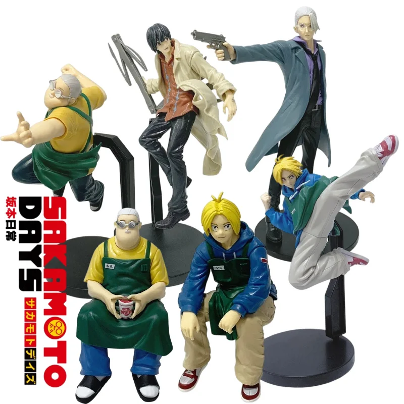 Figuras periféricas de Anime SAKAMOTO DAYS Taro Sakamoto Shin Asakura Ramen tío figura de acción modelo de escritorio adornos juguetes regalos