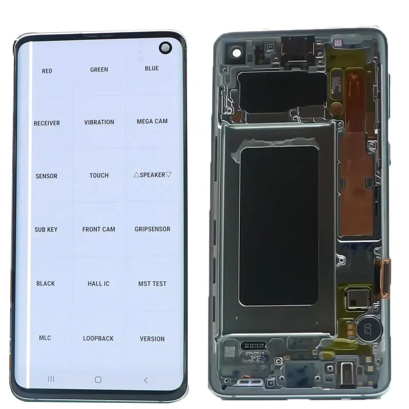 For SAMSUNG Galaxy S10 Super AMOLED LCD Screen G973 G973F/DS G973U SM-G9730 Lcd Display With Touch Glass Digitizer Assembly