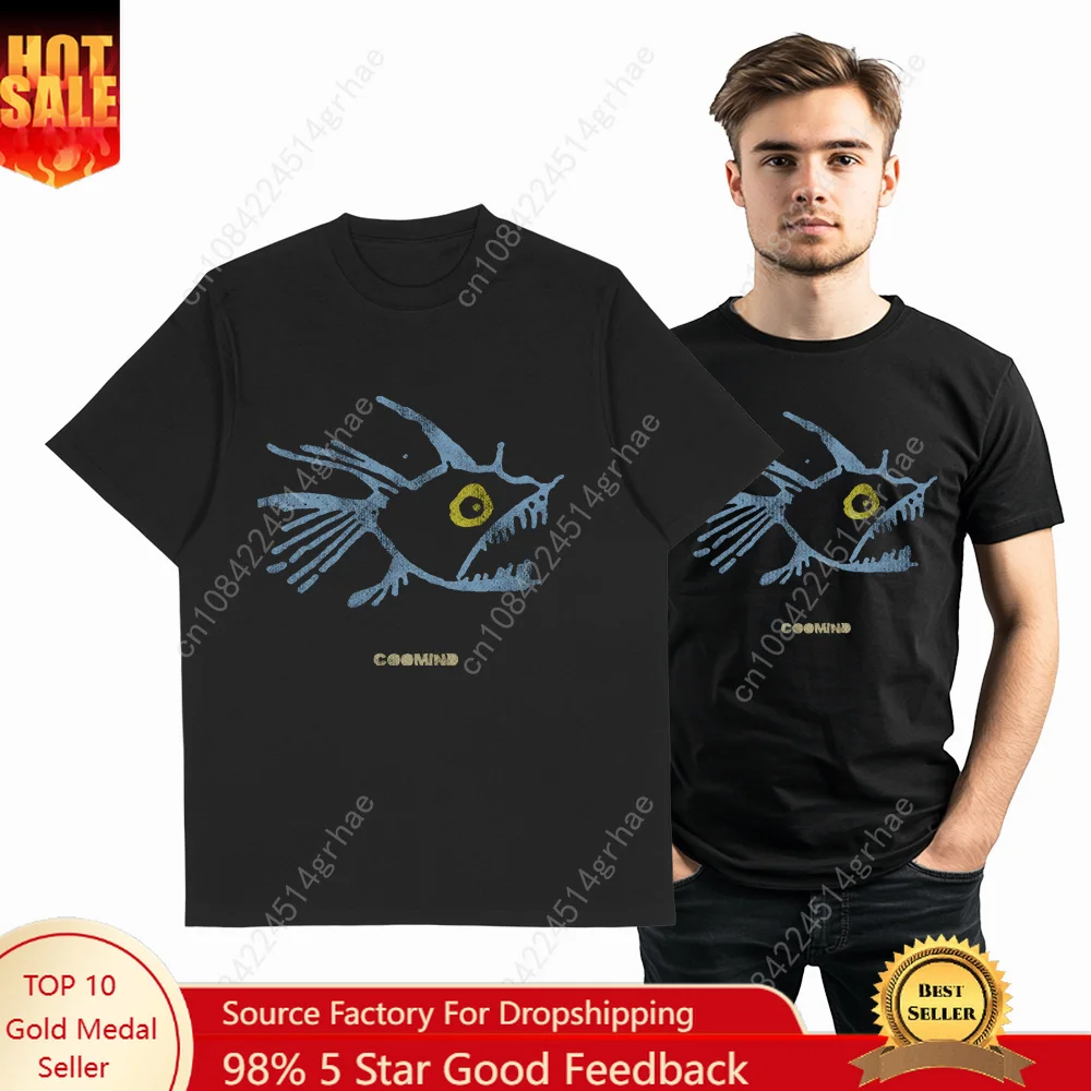 

Coolmind U0168 100% Cotton fish print Exclusive Graphic Unisex T shirt big size Cool men tshirt o-neck t-shirt men tee shirts