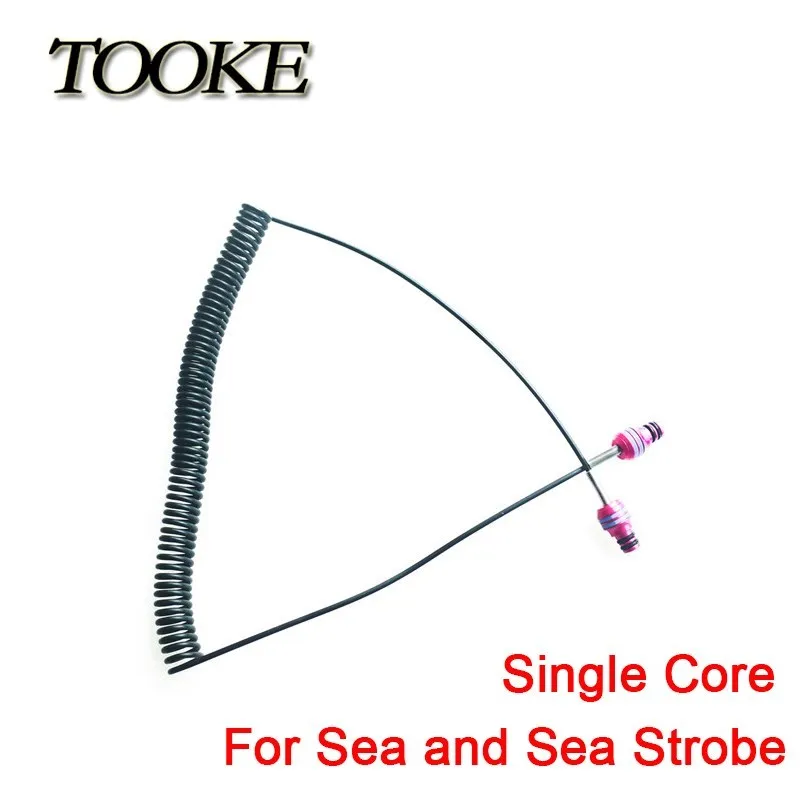 TOOKE Scuba Diving Fiber Optic Cable For SEA&SEA YS-01 YS-D2 YS-D2J YS-D3  Strobe Diving Waterproof Housing Case Lighting