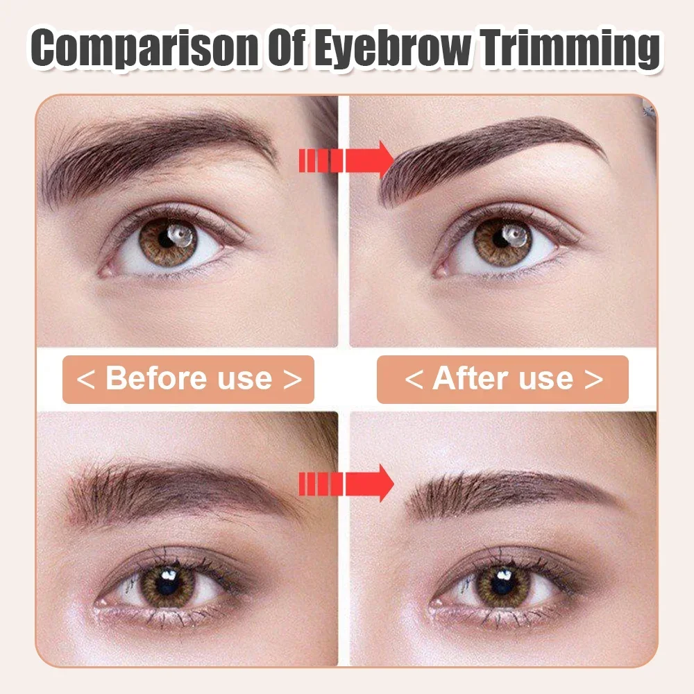 2pcs Eyebrow Trimmer Women's Eyebrow Pencil Shaver Mini Portable Hair Removal Machine Eye brow Shaper Razor Body Face Beauty