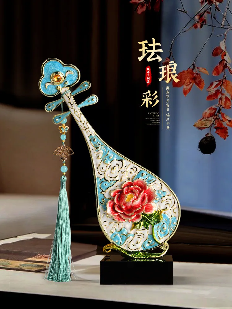 

Desktop ornaments, ceramic underglaze color gift, living room, medieval style, high-end national style, entrance, housewarming