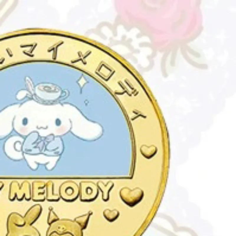 

Sanrio Hello Kitty Commemorative Coins Anime Action Figures Cute Q Figurals Toys Souvenir Coin Decoration Children Birthday Gift