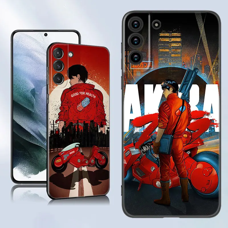 Akira 1988 Film Black Silicone Phone Case For Samsung Galaxy S23 S21 S20 FE S24 S22 Ultra S10E S10 S9 S8 Plus