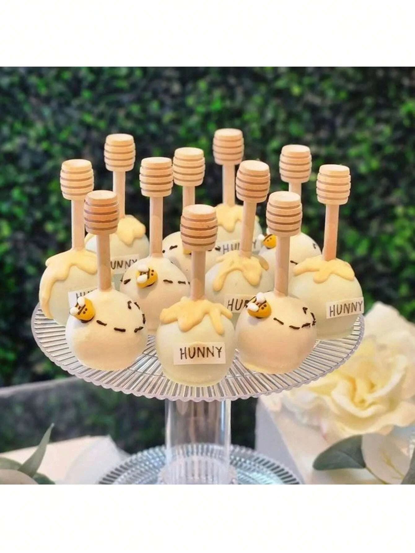 10pcs Honey Dipper, Wooden Honey Stirring Stick, For Dispensing Moisturizing Honey And Wedding Party Favors