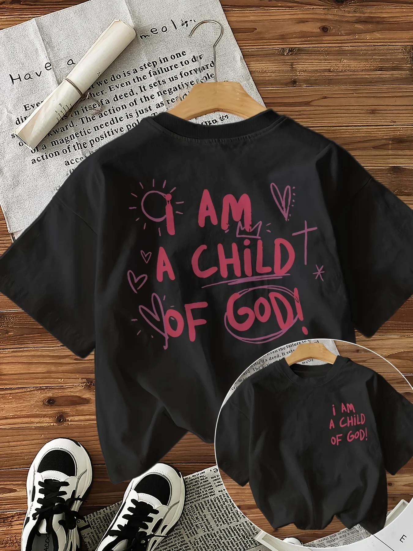 Graphic Print T-shirt 100% Cotton Short Sleeve Crew Neck Casual Top for Summer & Spring Women's Clothing